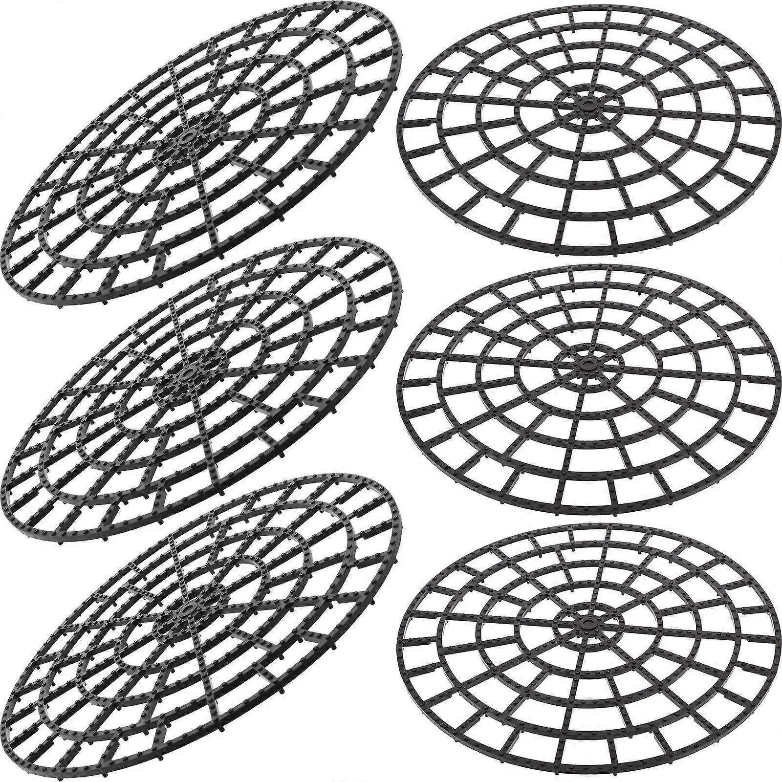 6pcs Reusable Breathable Plant Saucer Mats for Bonsai & Pots – Durable Drainage Pads for Outdoor Plant Stands to Support Healthy Growth