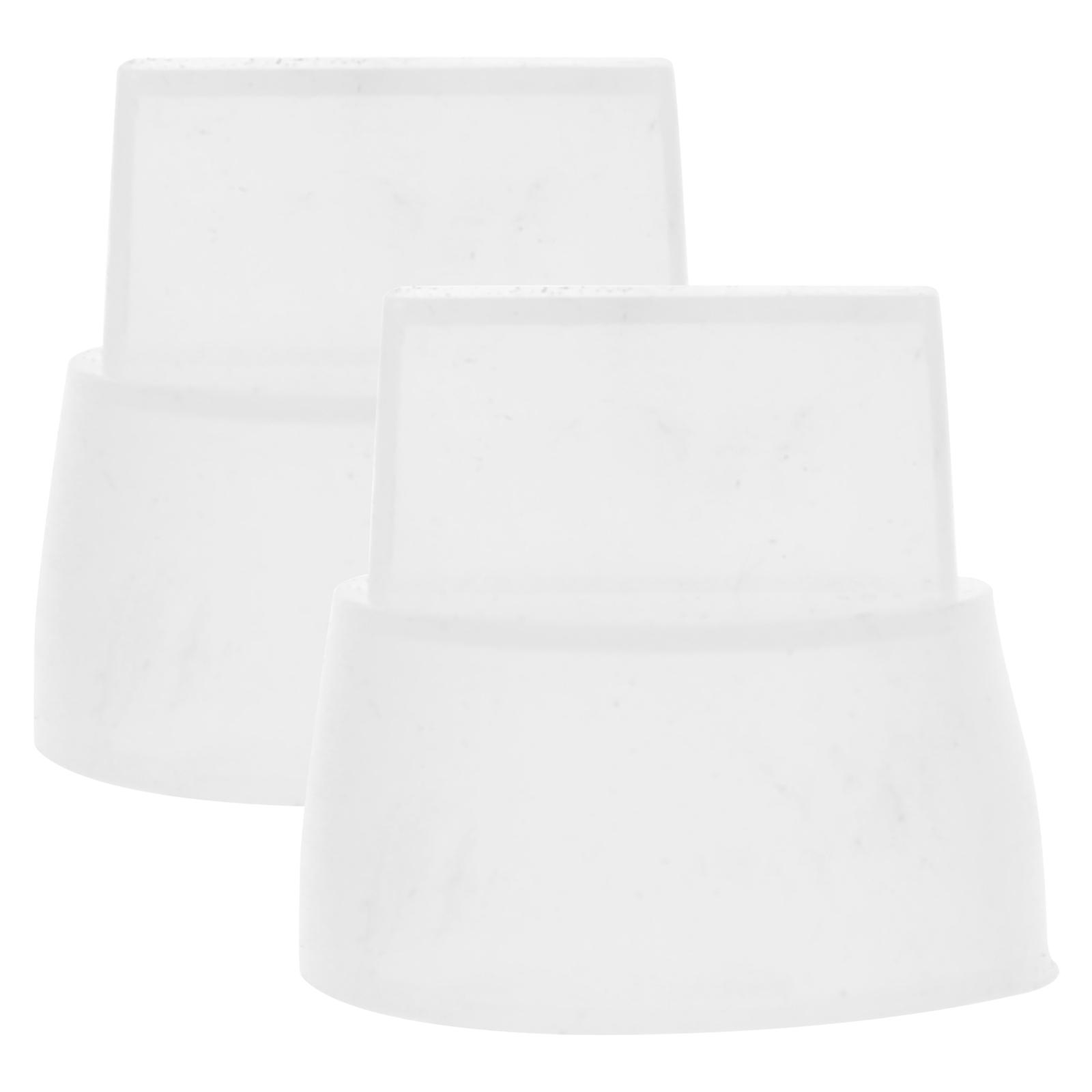 Silicone Stove Knobs Cap Cover for Protective Replacement 2Pcs White