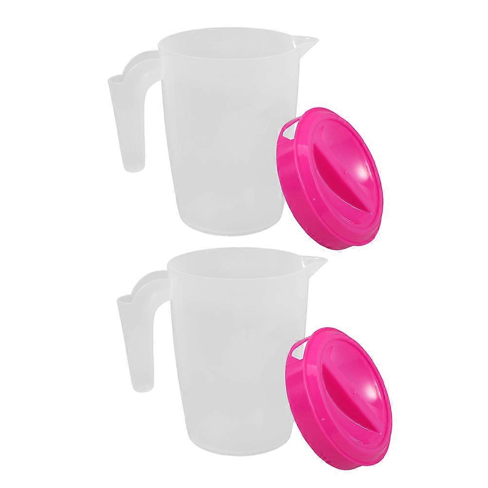 Soda Dispenser For Fridge Cold Water Kettle Set With Lid 1L For Home Commercial Use Easy Cleaning 2Pcs