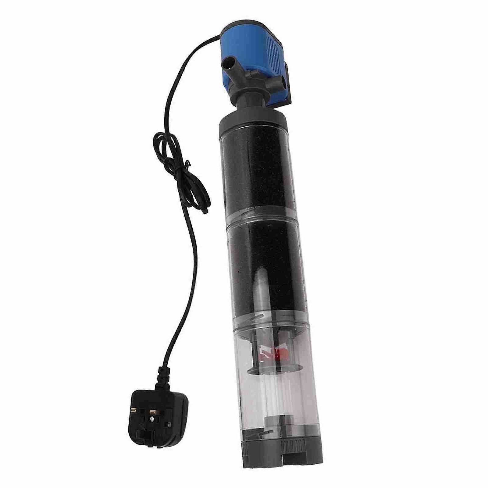 Filtre interne d’aquarium Nettoyage du fumier de poisson Augmenter l’oxygène Silencieux Filtre d’aquarium multifonctionnel 5 en 1