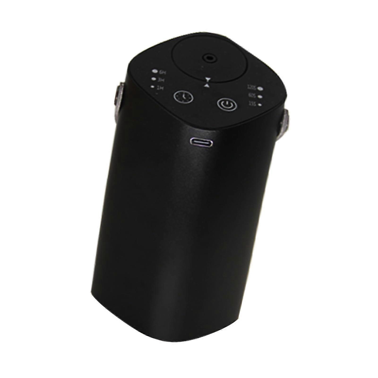 Automatic metaltextured aroma diffuser, essential oil diffuser, for enhancing home comfort.