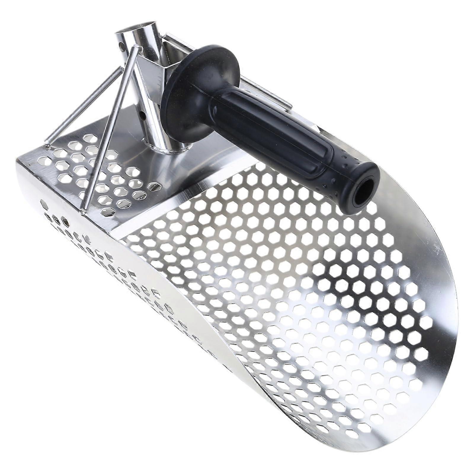 Efficient Sand Scoop Underwater Treasure Tool Stainless Steel Metal Detector Sand Scoop with Comfortable Handle Ref: 6915