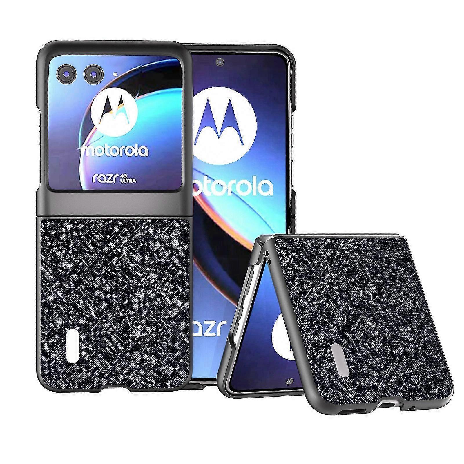 Motorola Razr 40 Ultra için Deri Kılıf, Motorola Moto Razr + 2023 için İnce İnce PU Deri Koruyucu Kapak Kılıfı
