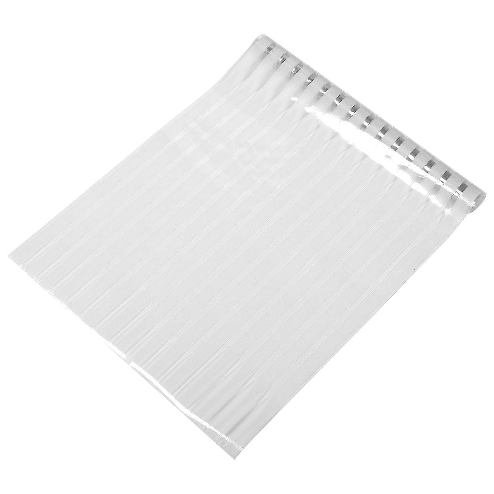 1 Sheet Window Privacy Film Static Cling Removable Sticker with Strip Pattern