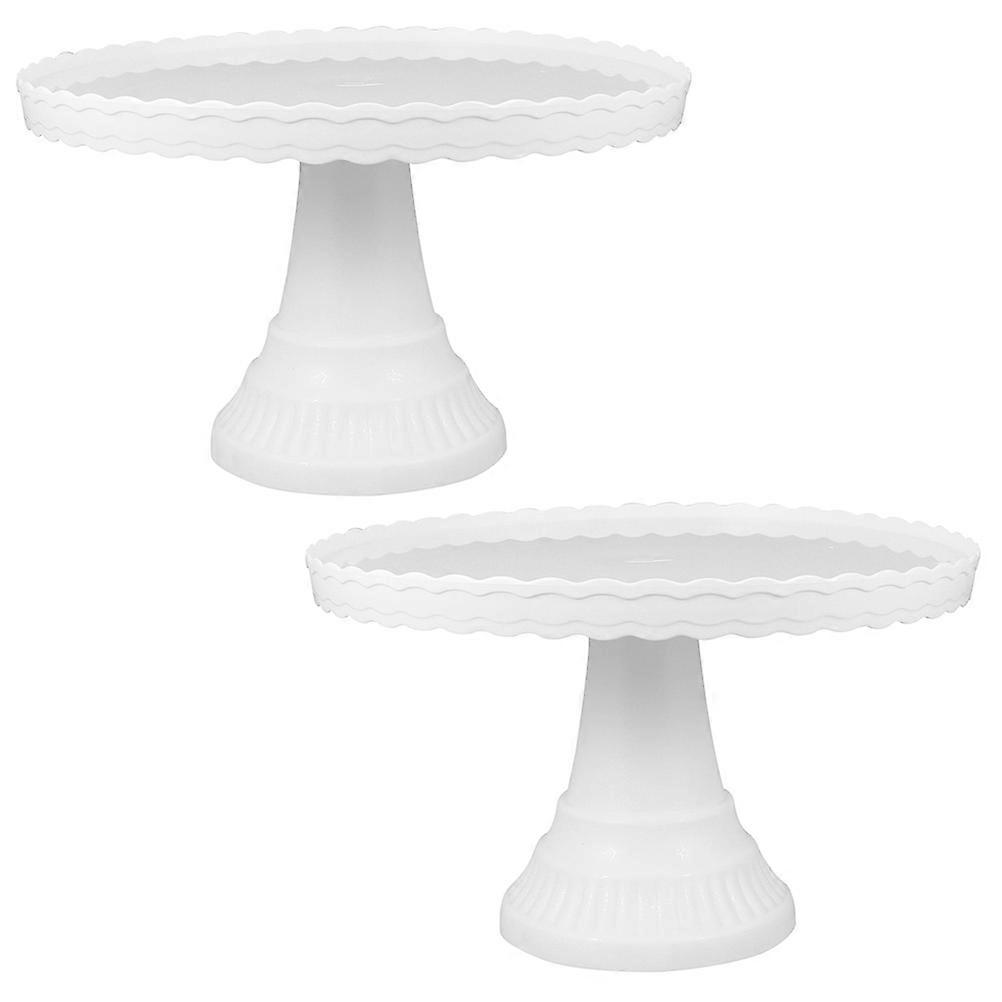 Birthday Cupcake Stand Party Cake Display Rack Elegant Style Round Shape PP Material 2Pcs