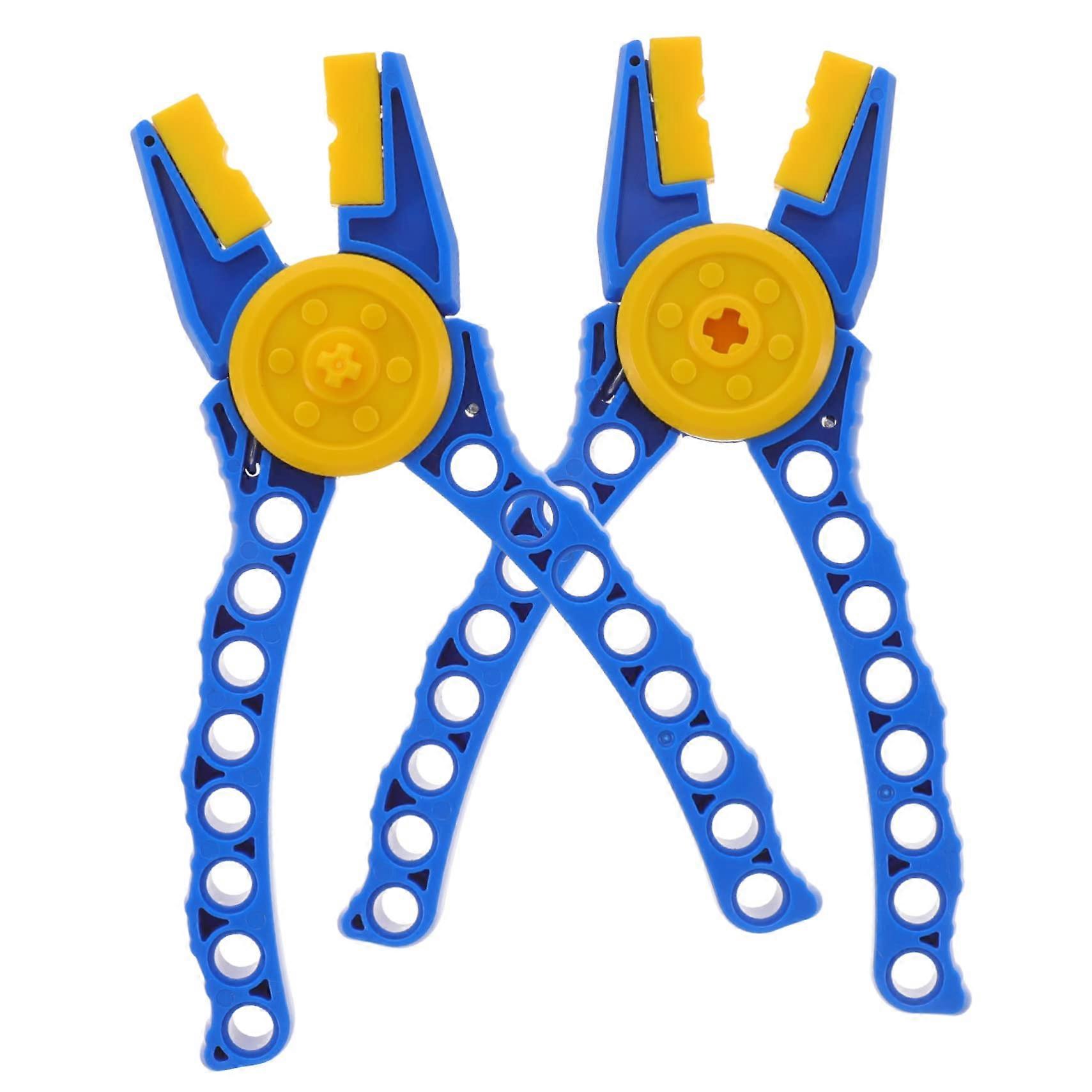 2-Piece Multifunctional Separator Tool for Small Building Blocks, Easy to Use, Model Building, Blue Color