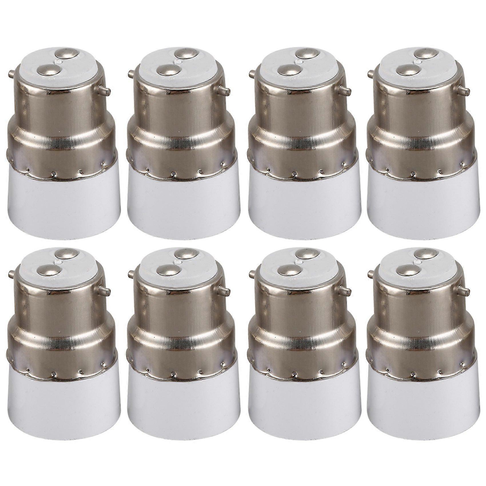AC 220V B22 to E14 Base Socket Light Lamp Bulb Adapter Holder 8Pcs