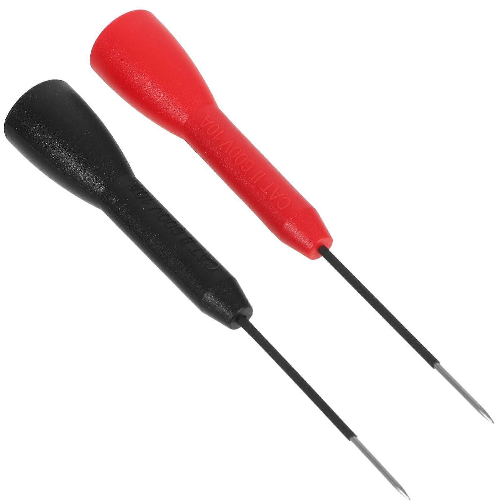 1 Set Piercing Tools Test Probes Needle Use Replacement Rear Probe Automotive Multimeter Detection Probe Test Probes and Leads Wire Probe PA 2 Pieces