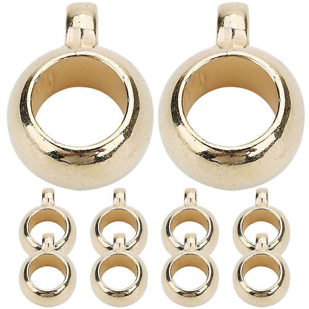 Golden CCB Bail Beads for Necklace and Bracelet Making Lightweight Portable 200pcs