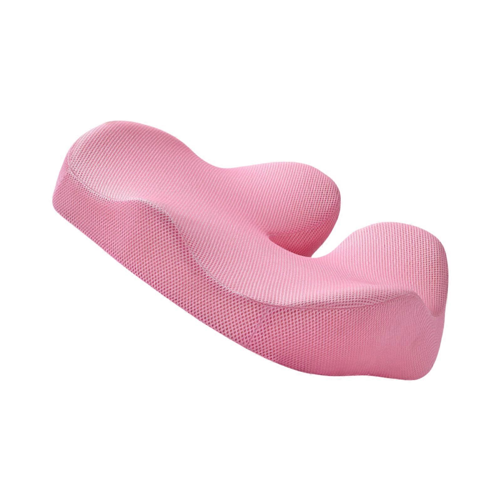 Breathable Tailbone Support Pillow Thickened Memory Foam Seat Cushion for Driving Working Comfort Multicolor