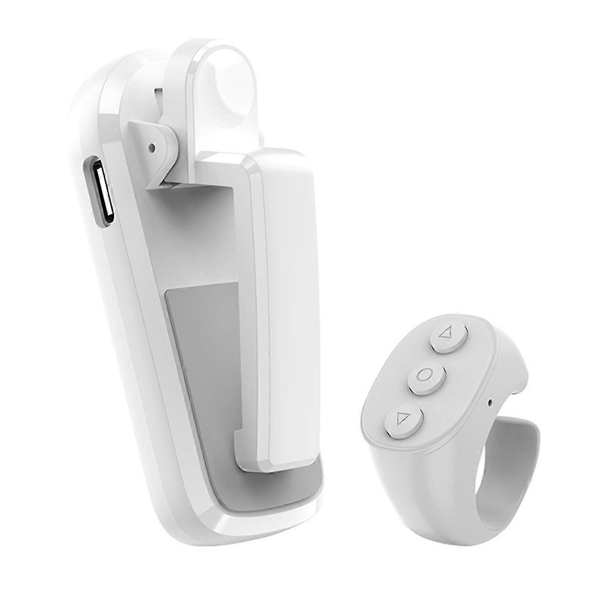 Remote Control Page Turner Camera Camcorder for EReaders+ Remote Control Extenders White