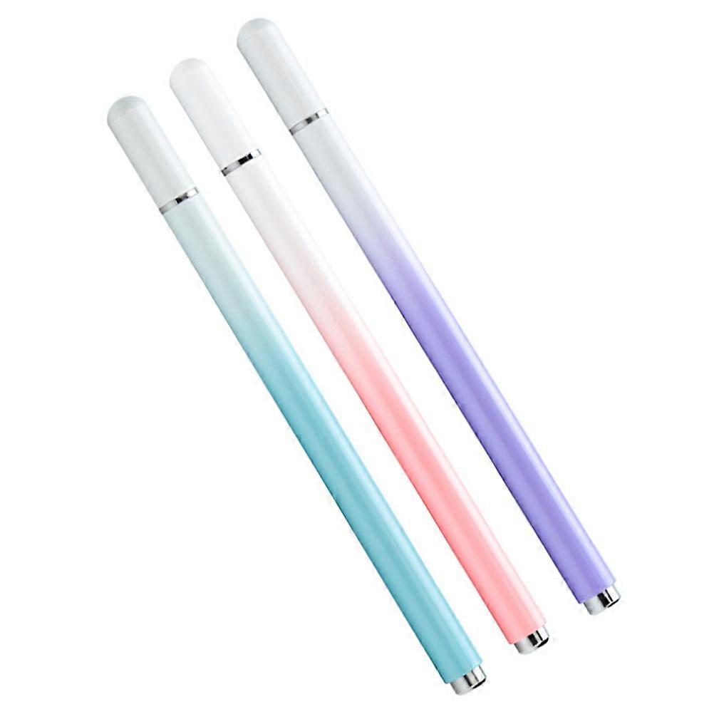 Universal Stylus Pen for Tablets and Touch Screens Assorted Color 3 Pcs Iron with Flexible Disc Tip