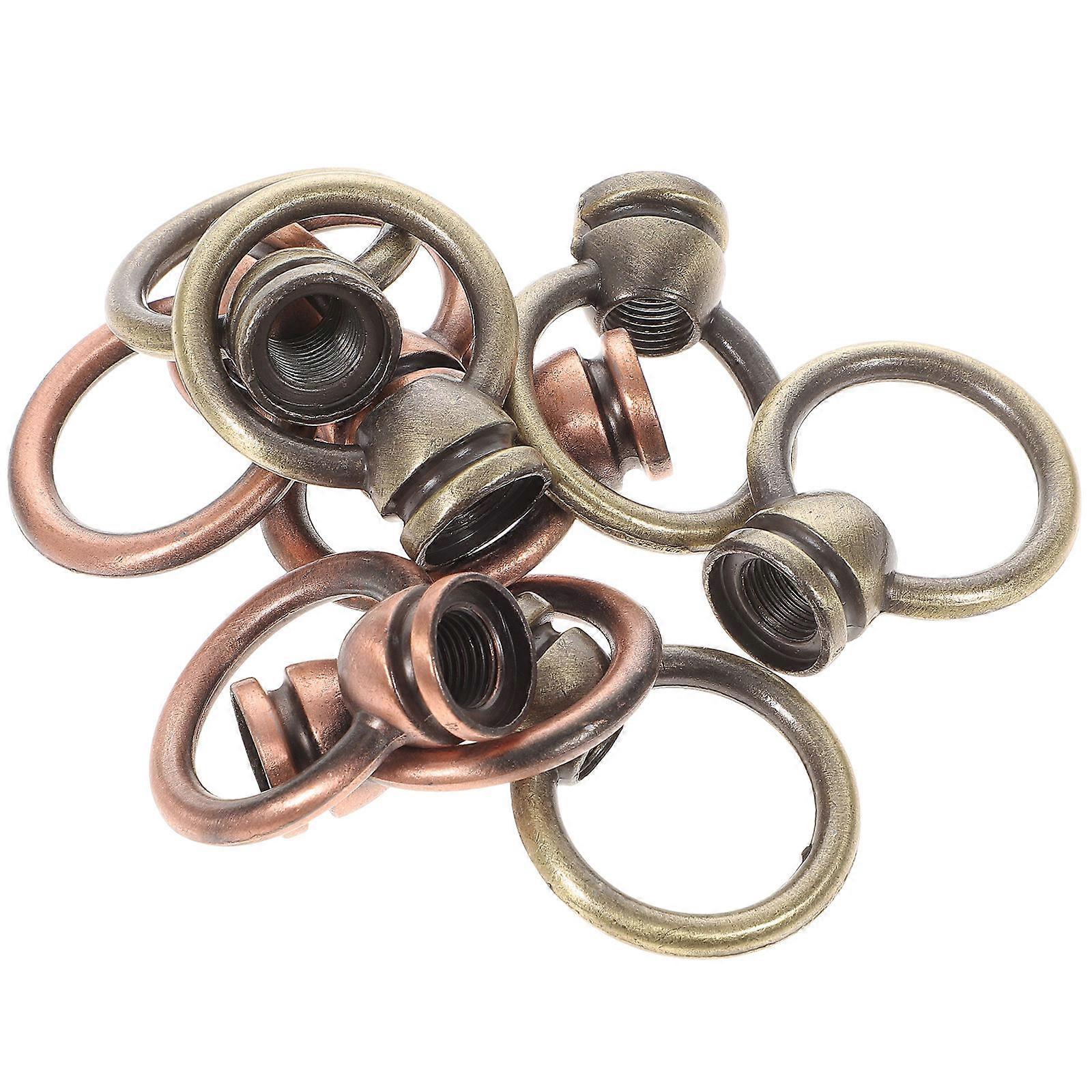 10 Pack Hook Rings for Hanging Light Fixtures – Weather Resistant Ceiling Hooks for Pendant Lights, Sturdy Load Bearing Eye Nuts for Indoor and