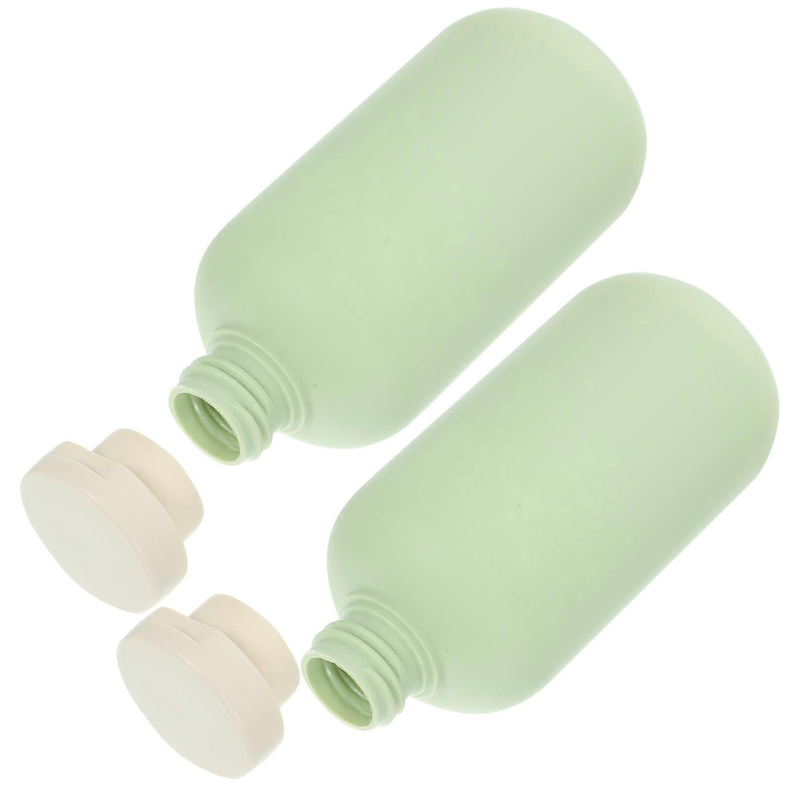 Travel Size Jars For Creams Small Bottles For Liquids Squeeze Bottles With Lids Refillable Body Wash Bottle 2Pcs