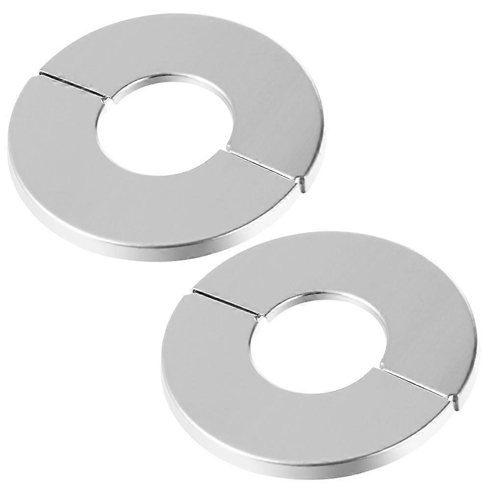 Stainless Steel Split Flange Cover Plates for Plumbing, Heating, Gas Valves, Faucets, and Radiator Pipes – Easy Installation Without Valve Removal
