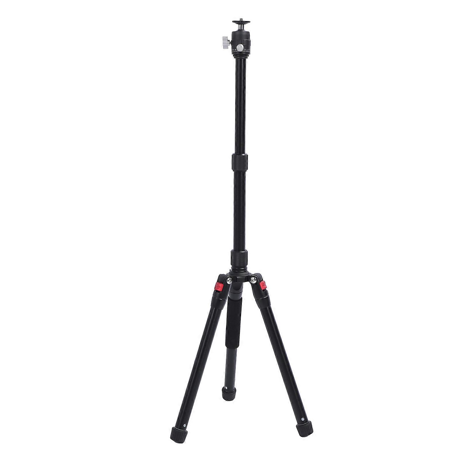 59in Camera Tripod With 20mm Metal Ball Head Lightweight Aluminum Alloy 3 Sections DSLR Camera Tripod for Video Photo Vlogging