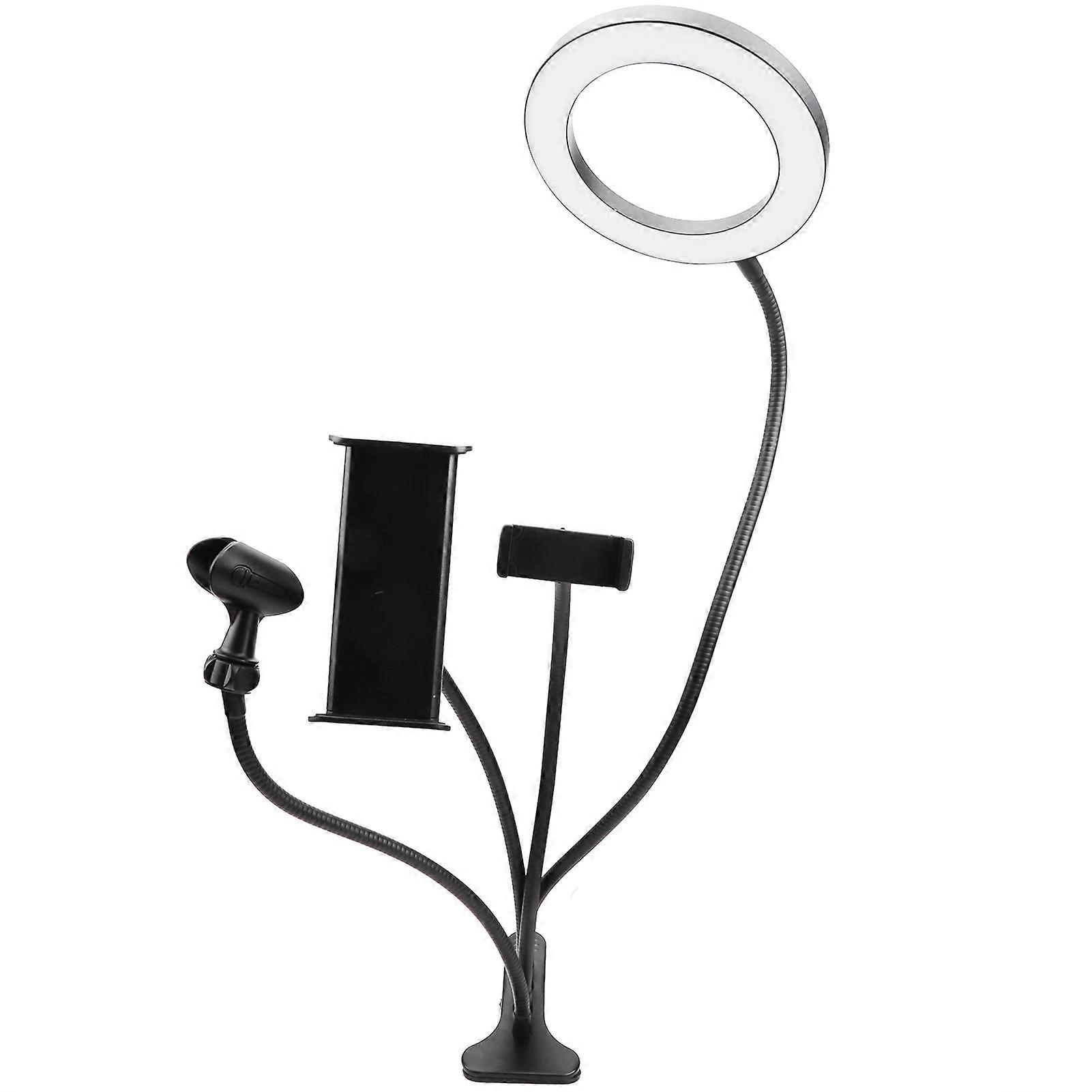 4 in 1 MultiFunctional Dimmable LED Fill Light Flexible Table Clip on Ring Lamp