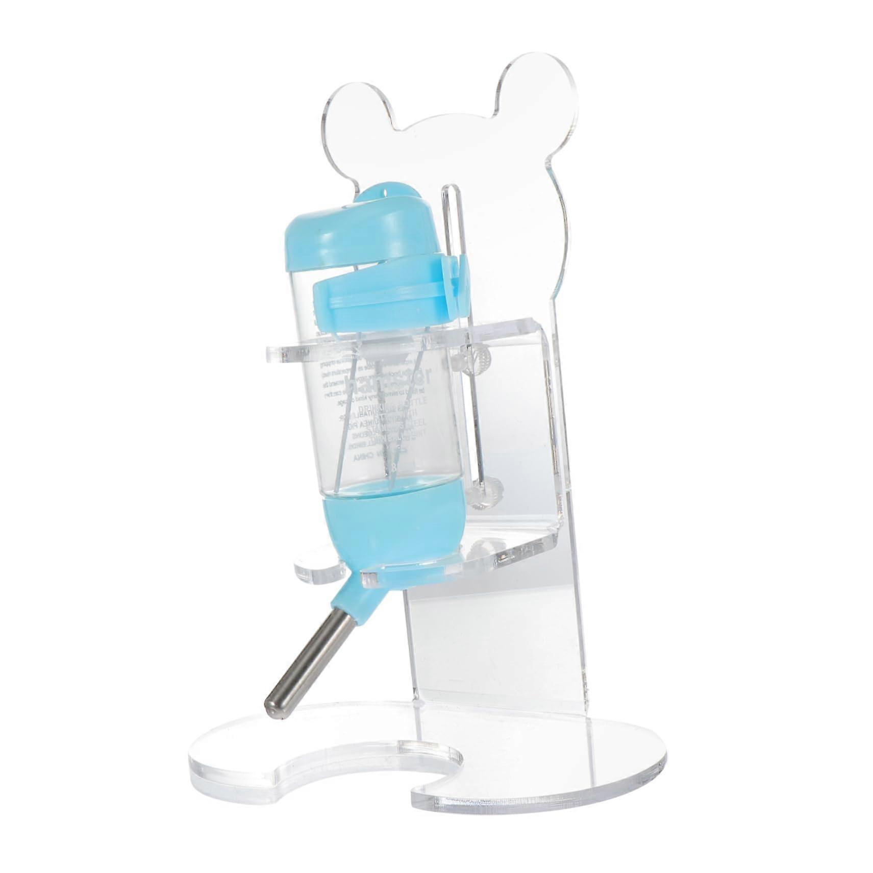 Pet Waterer Standing Type Bottle With Holder Pet Drinking Bottle Durable Material Suitable For Small Pets