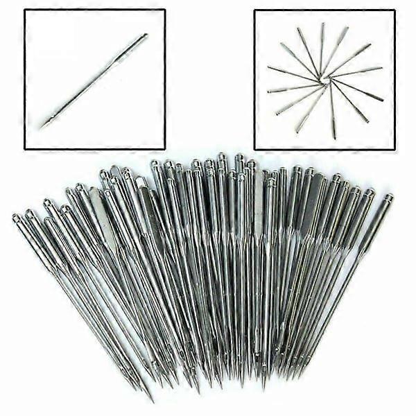 50 aiguilles de machine à coudre, aiguilles à coudre ponctuelles 50Pcs.