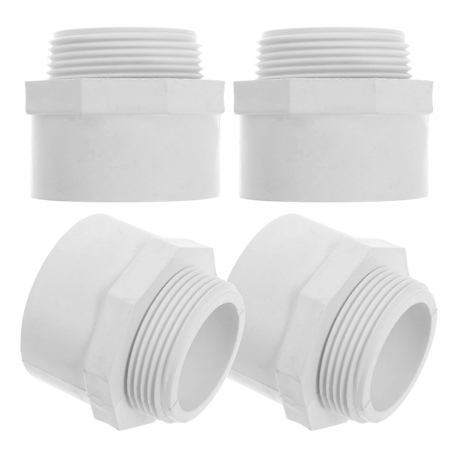 PVC Waste Pipe Connector for Home Use White Water Supply Line Adapter Easy Installation Durable 50mm to 5inch