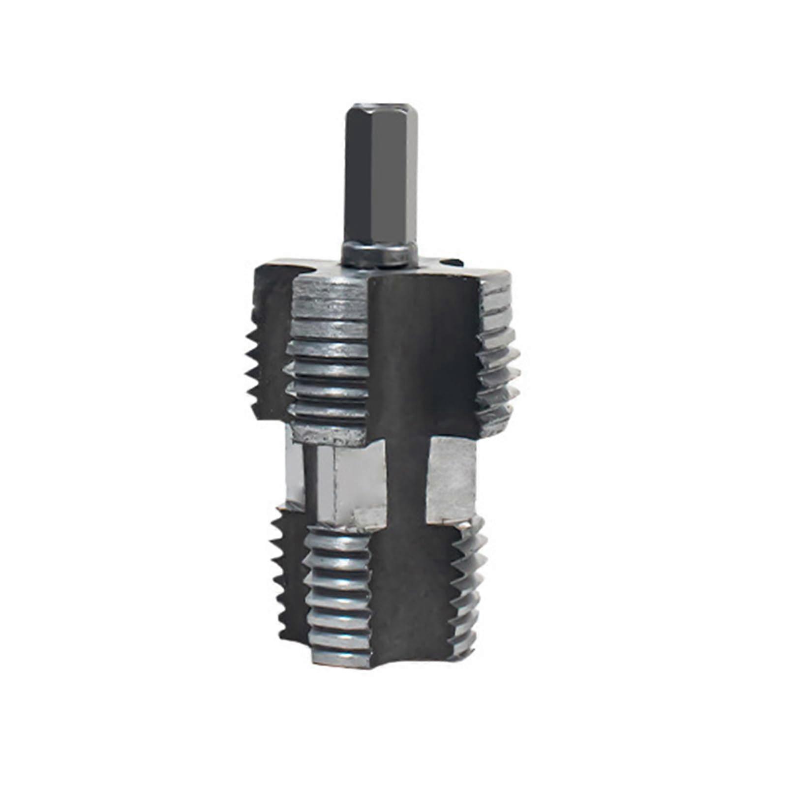 Electric Drill PVC Pipe Threader Tool, Compatible Plastic Pipe Die, 1/2 Inch to 2 Inch Size, Durable PVC Thread Maker Accessories