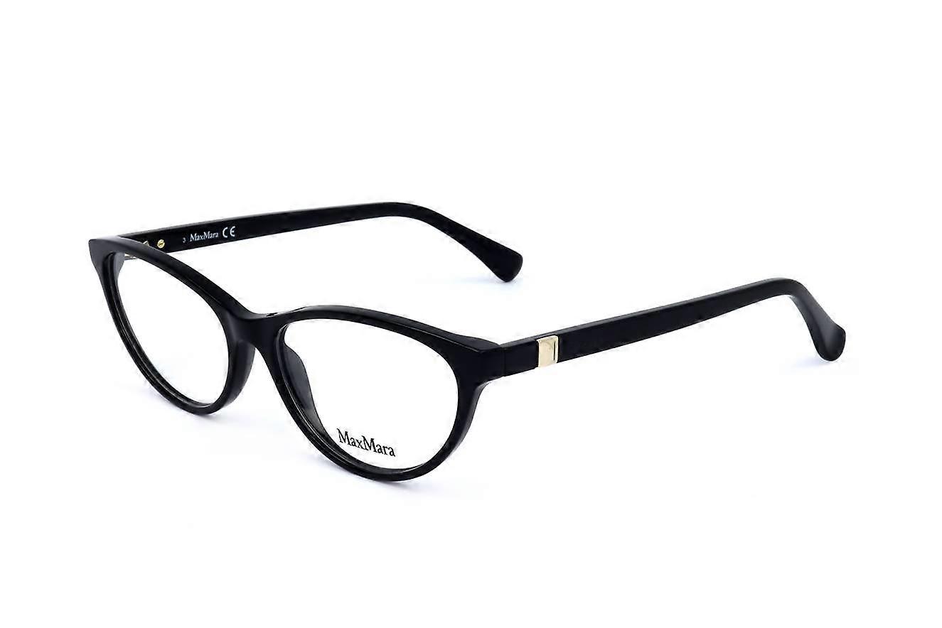 Max Mara Montures MaxMara MM5025 001 SHINY BLACK 54/15/140 FEMME Noir 54 mm