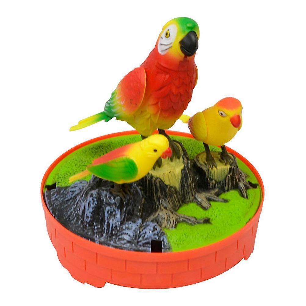 Voice Control Activated Chirping Singing Bird Cage Toy for Kids with Funny Sounds 1 Set Random Color