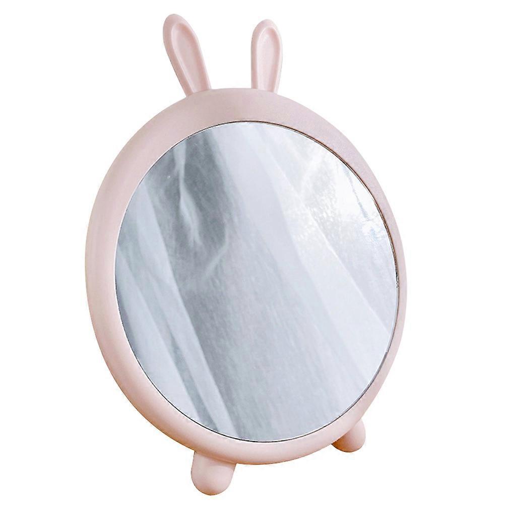 Simple Design Desktop Makeup Mirror For Students Bedroom Decor Pink 1Pack