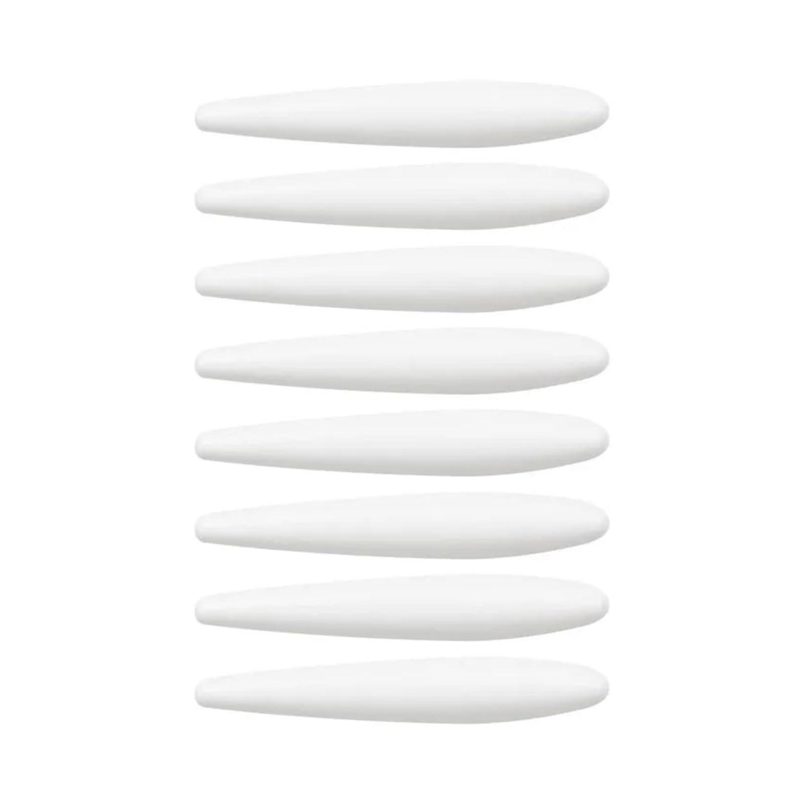 Car Door Protective Strips - 4/8 Pcs, White, Anti-Scratch, Noise Reduction, Decorative Trim, Car Sticker