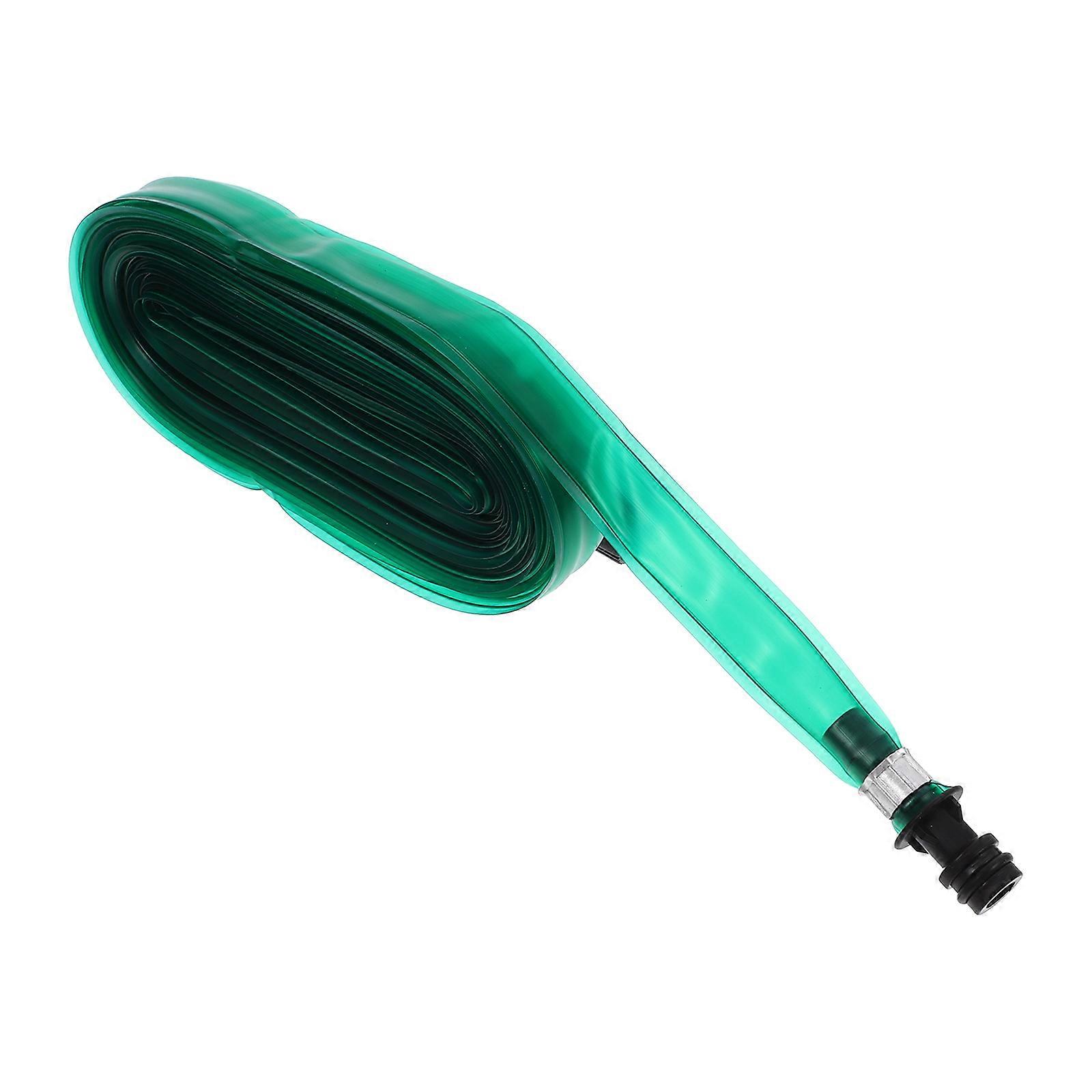 Flexible PVC Soaker Hose with Perforations for Even Water Distribution in Gardens and Vegetable Patches – Easy Connector Included