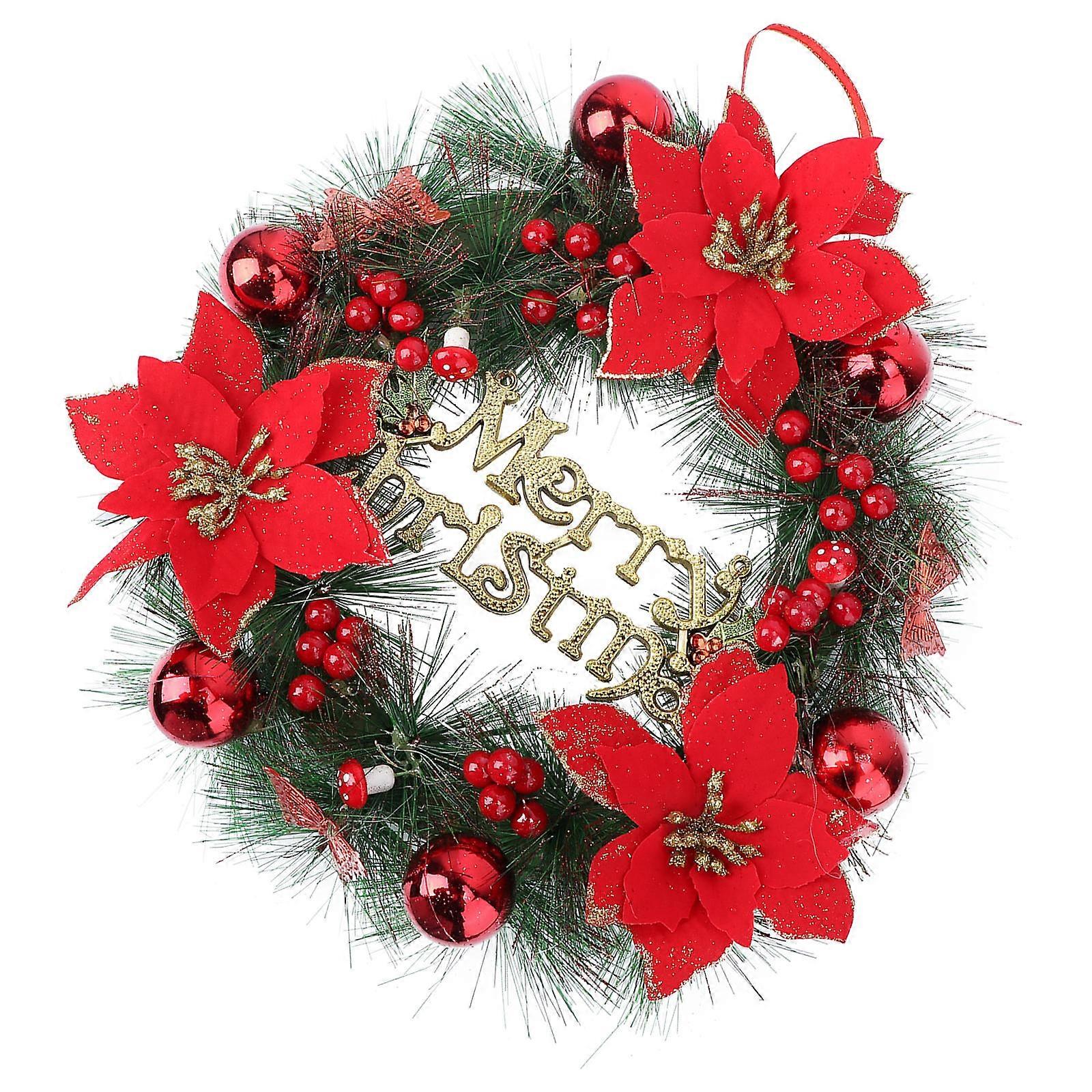Christmas Wreath with Lifelike Appearance for Celebratory Atmosphere