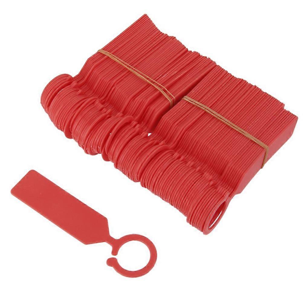 Red Polypropylene Gardening Tags with Buckle for Seedlings Labeling 11x2 4cm
