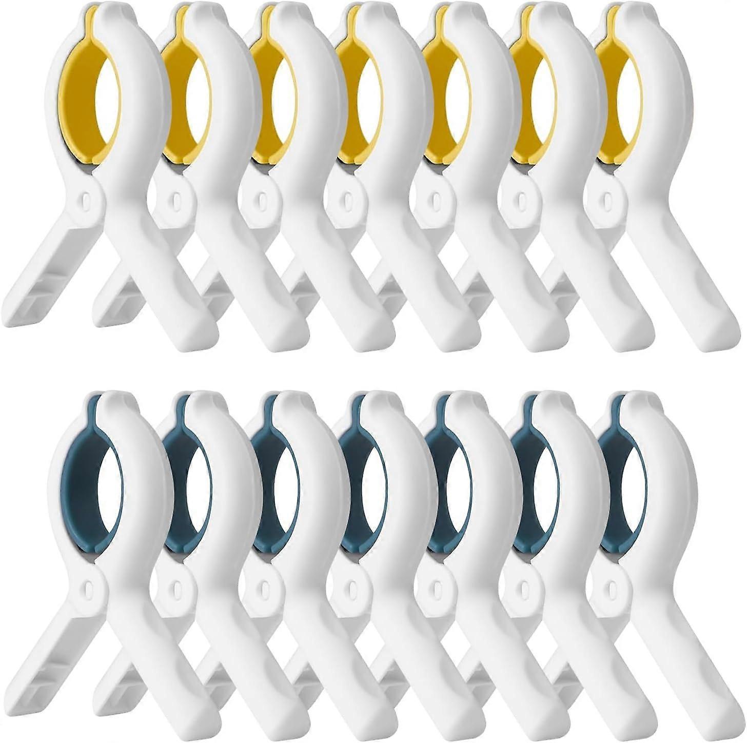 Extra Large Beach Towel Clips 12Pack Increase Size Spring Force Protect