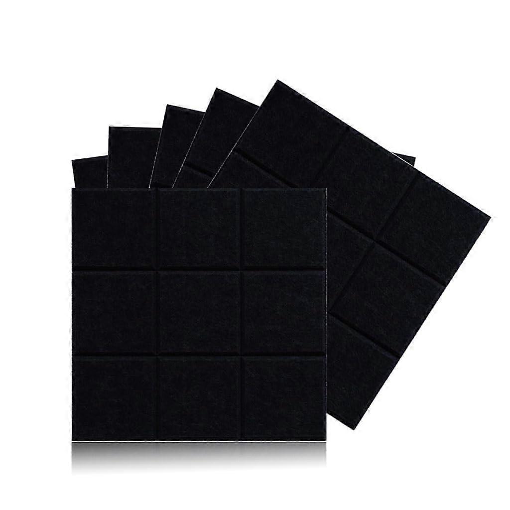 Felt pinboard tiles, 6piece set, square, selfadhesive for home (Style 12)