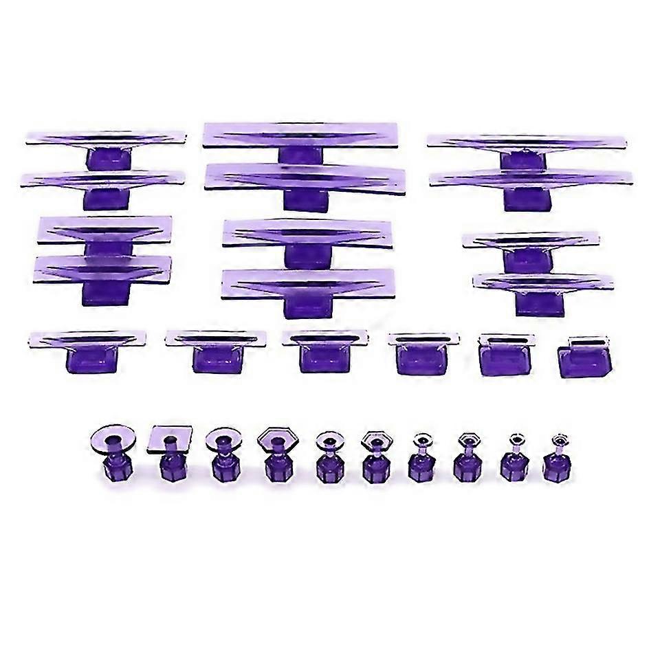 28pc Glue Tabs Dent Lifter Tools Adjustable Handle Puller Paintless Dent Pit For Car Body Auto Paint