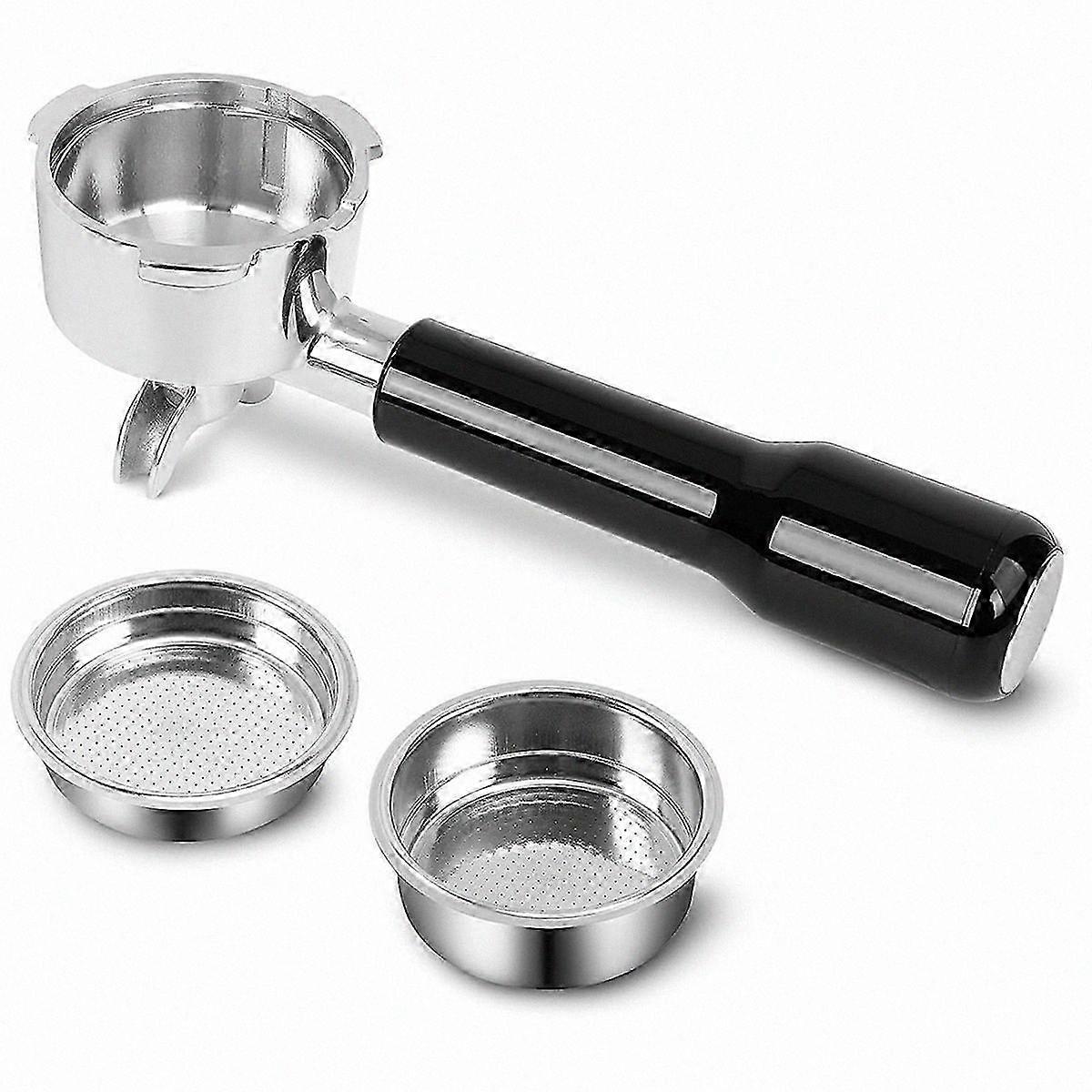 51mm Stainless Steel Dual Spout Portafilter for Espresso Machines, Compatible with Donlim and CASABREWS Models CM5418 370