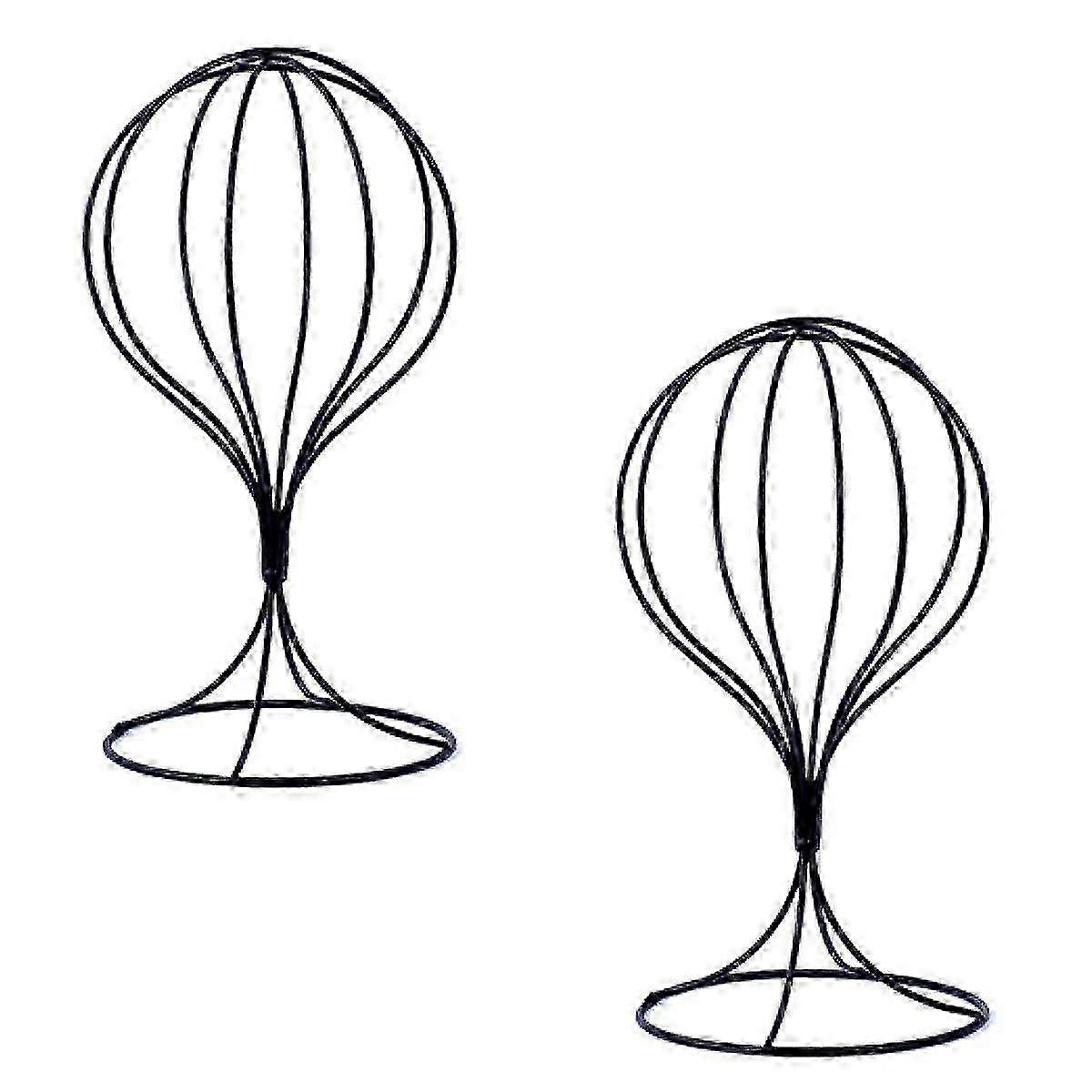 Moderni supporti per cappelli in metallo - 2 pezzi resistente per cappelli per adulti Display e supporto per parrucca per ogni occasione