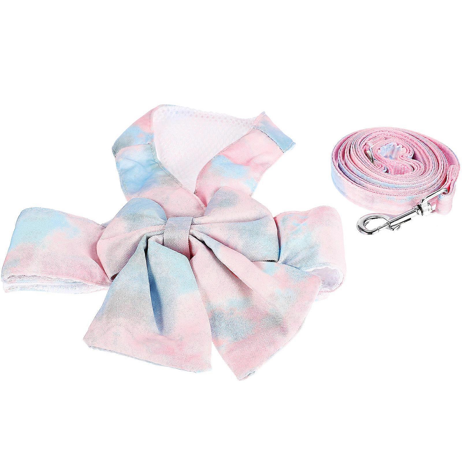 Soft Bowknot Cat Harness & Leash Set with Escape Proof Design, Durable Outdoor Walking Vest for Cats, Comfortable Skin Friendly Chest Strap