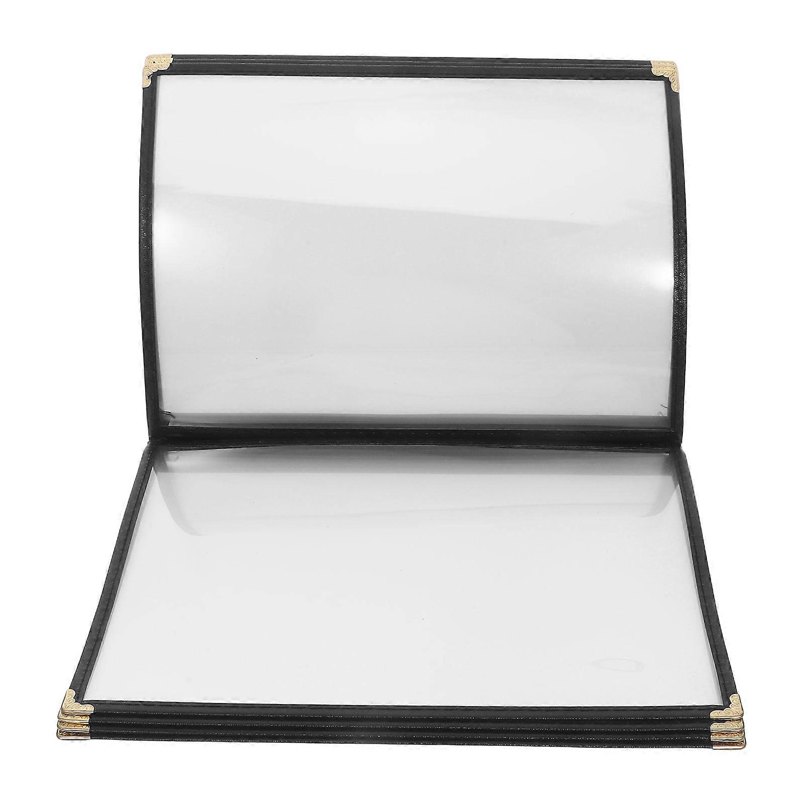 Transparent Menu Cover for Restaurants, Cafes, and Bars – Elegant, Easy to Clean Book Style Protector