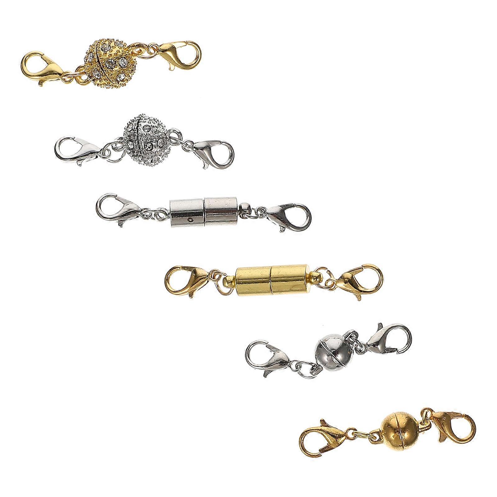 Necklace Clasps & Bracelet Extenders Easy to Use Jewelry Connectors for DIY Crafting & Necklace Closures