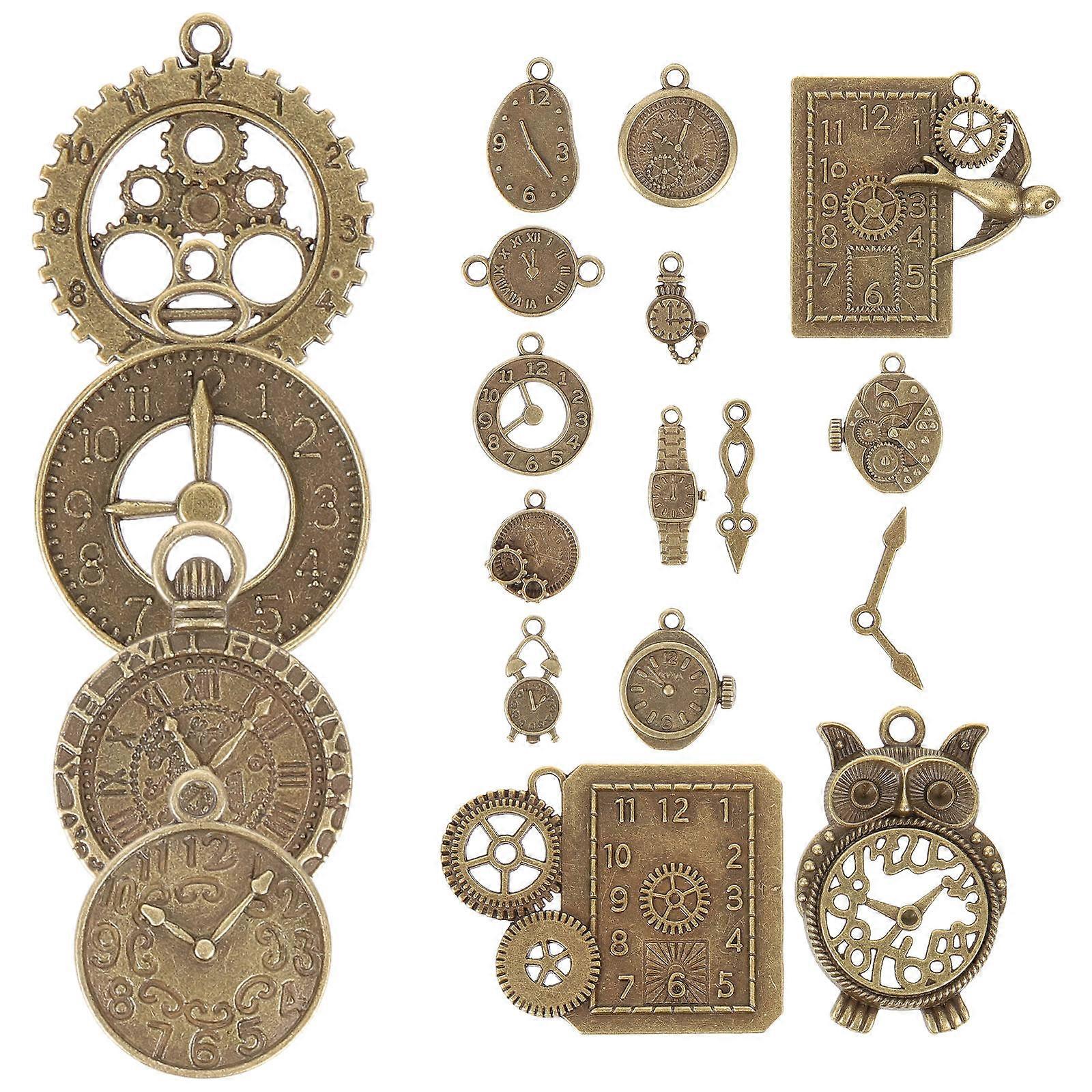 Alloy Pendant Charm Set for DIY Use Assorted Color Small and with Hanging Hole 1 Bag