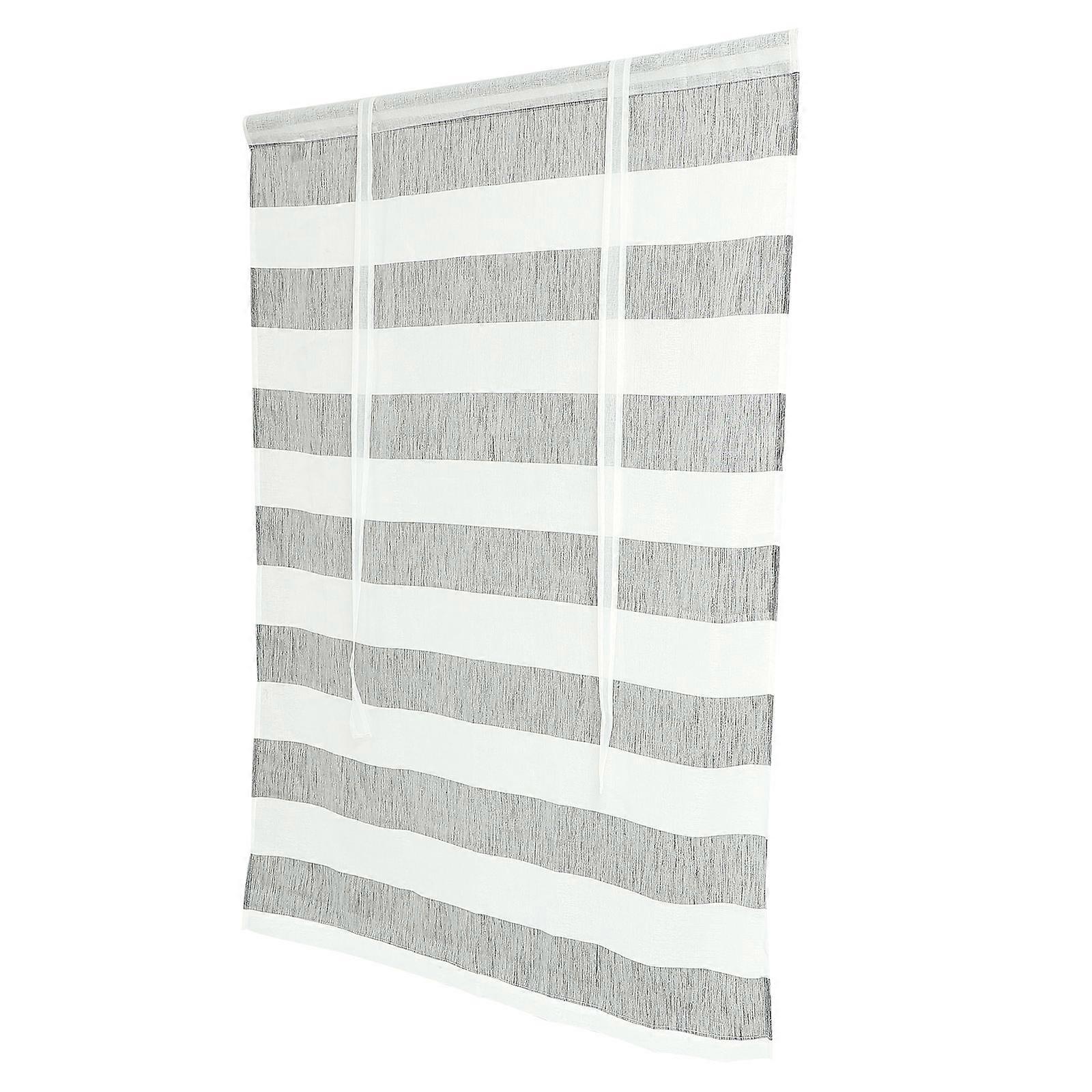 Striped Sheer Curtain Polyester Voile Curtain for Home Decorative