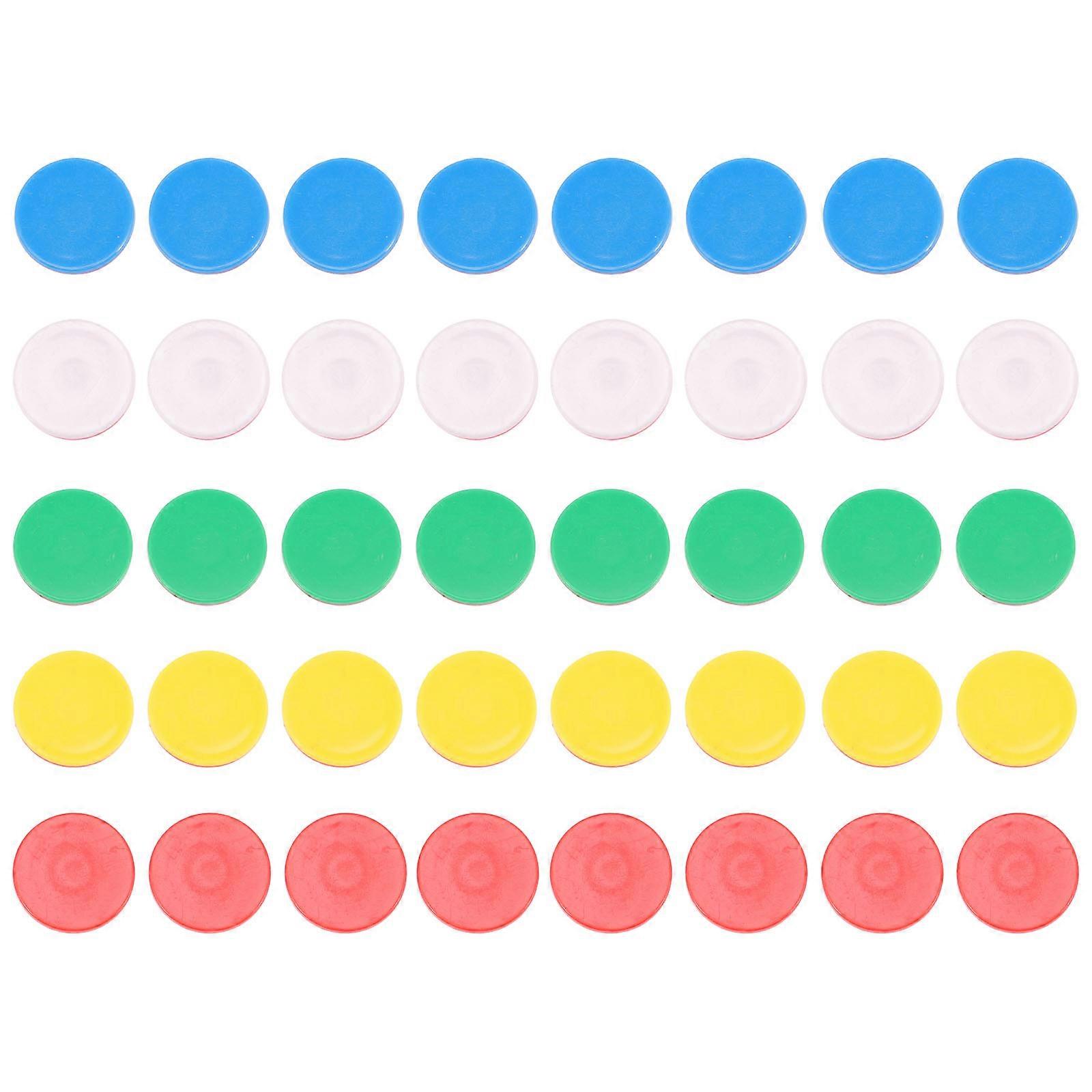 Plastic Math Counters for Kids to Learn Colors and Numbers with Assorted Color 40Pcs