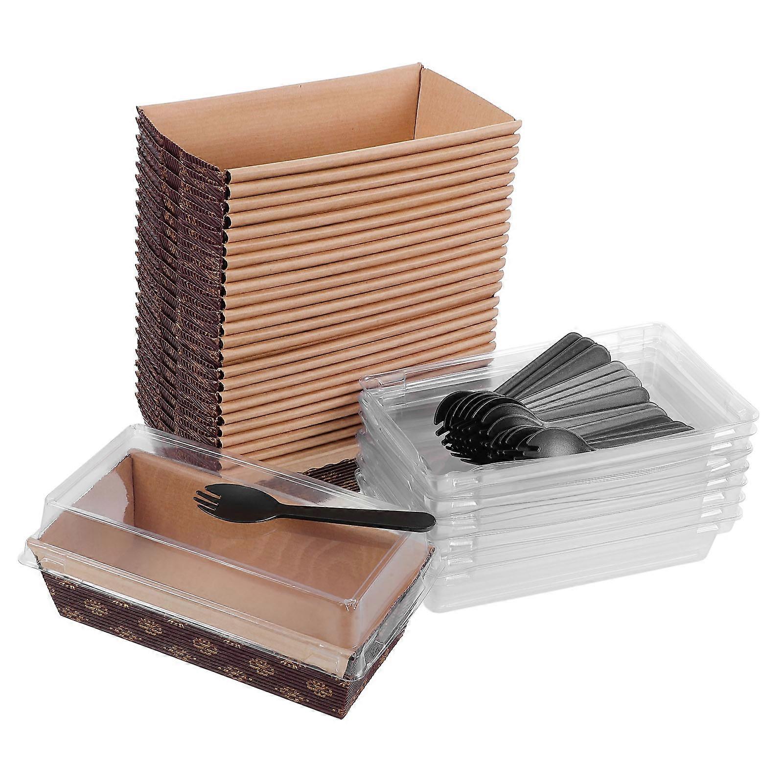 Rectangle Boat Shaped Liners Paper and Plastic Ideal for Baking Multi Color 75 Pcs