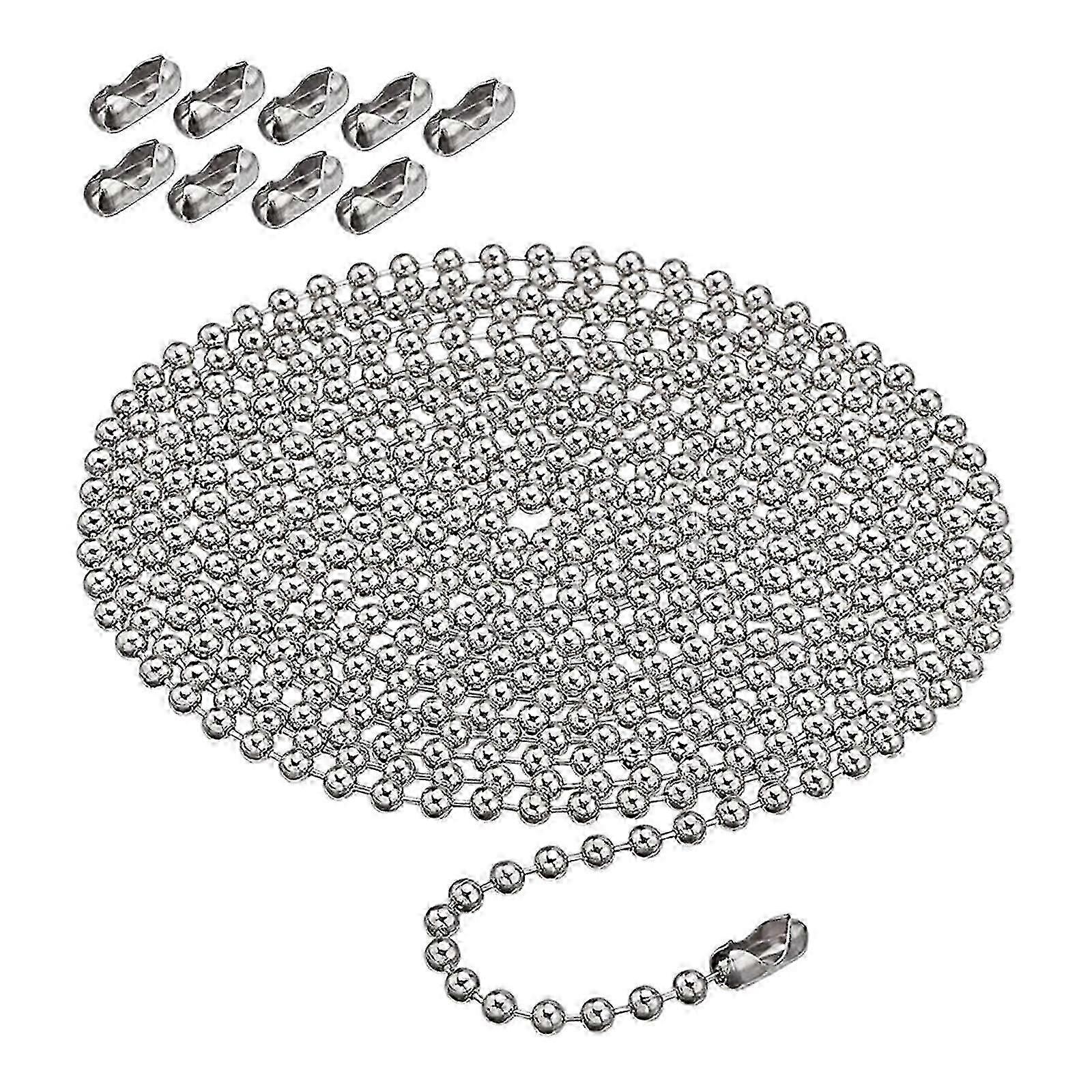 Ball Bead Chain Metal Window Chain Replacement for DIY Window Blind Vertical