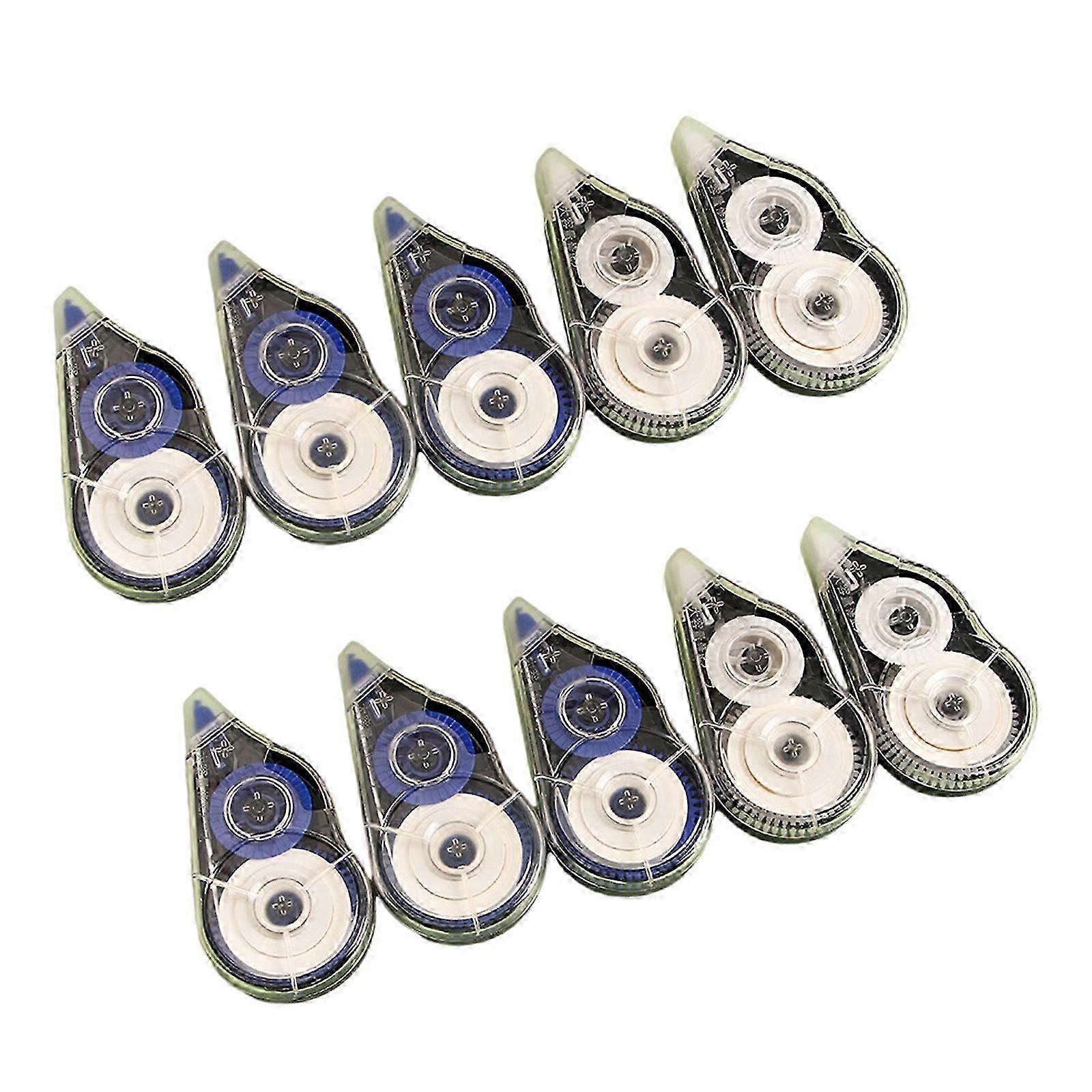 10Pcs Correction Tape Roller 8mx5mm White Out Tape Quick Drying Corrective Tape Total 80m for Writing Journaling Noting