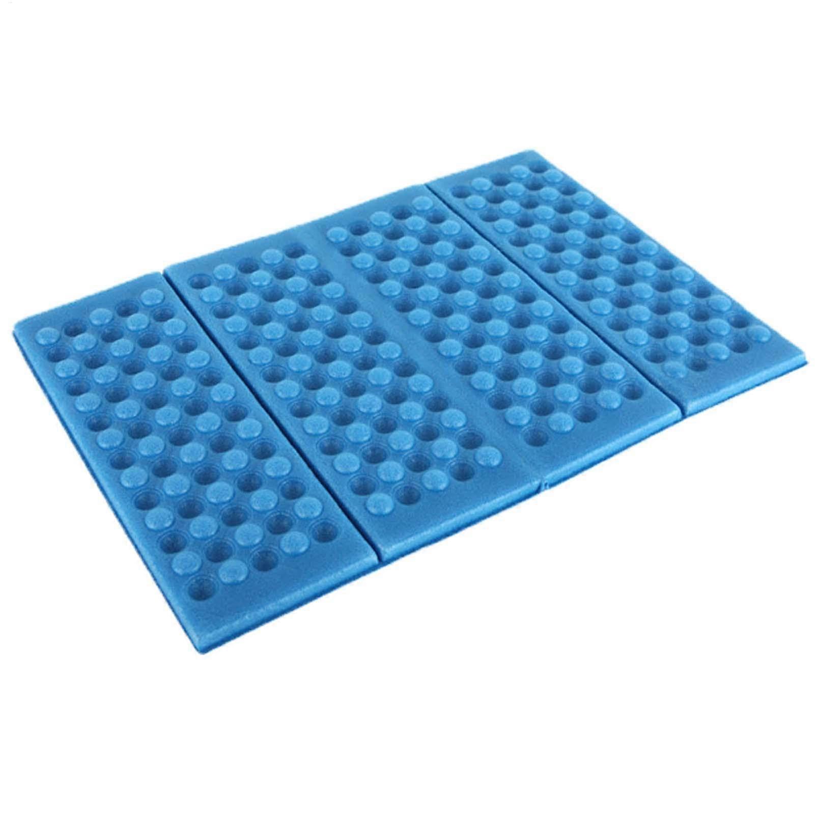 Camping Cushion Seat, Foldable Portable Foam Mat for Outdoor Activities like Parking Games, Camping, and Fishing (Blue)