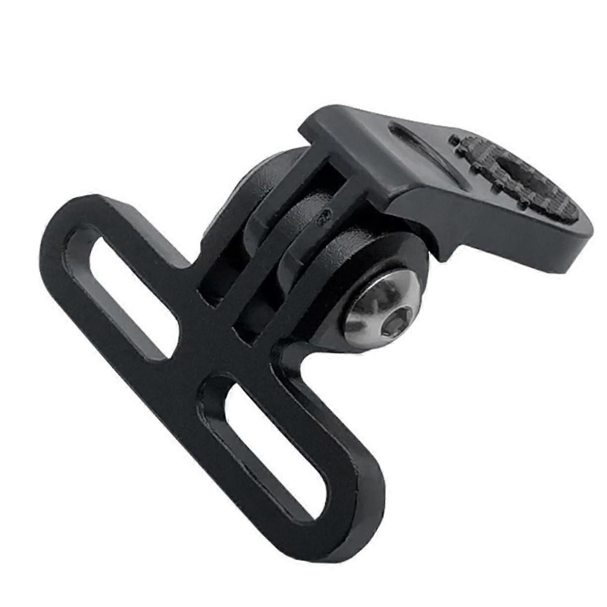 Aluminum bicycle handlebar mount for digital cameras and lights, lightweight and sturdy, rotatable, suitable for mountain bikes and road bikes.