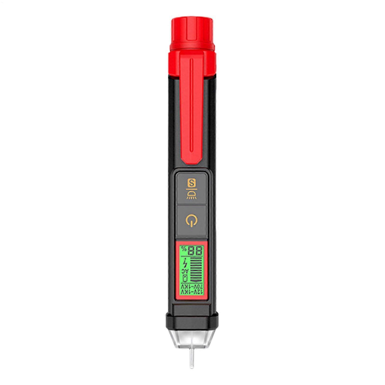 Electric Voltage Tester Portable Circuit Detector Pen, Precision Voltage Tester Pen with LCD Display for Industrial, Home, Electrician, Car