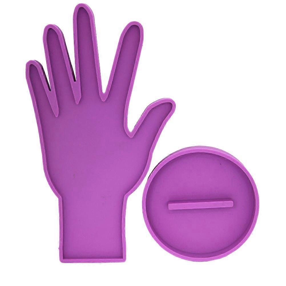 1 Set Hand Shape Mold DIY Epoxy Silicone Mold Jewelry Display Casting Mold